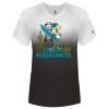 Women's V-Neck Ombre T-Shirt Thumbnail