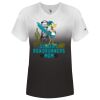 Women's V-Neck Ombre T-Shirt Thumbnail