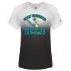 Women's V-Neck Ombre T-Shirt Thumbnail
